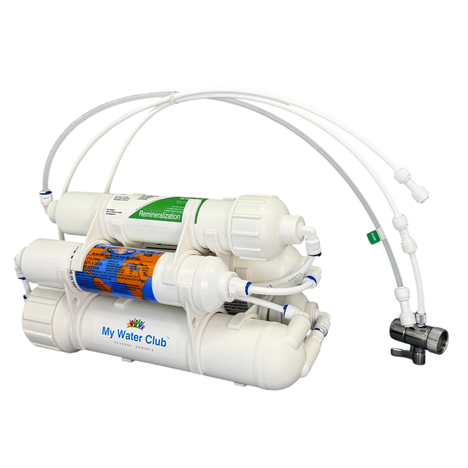 5 Stage Premium Mineral Reverse Osmosis Water Purification System, 100 GPD or 150 GPD membrane