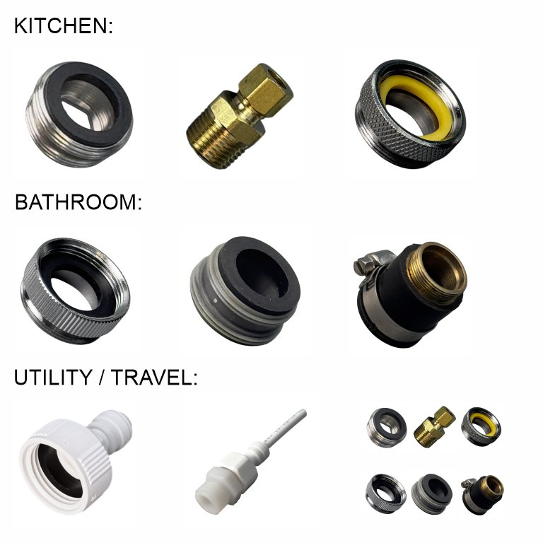 Countertop RO Water Supply Connection Adapters