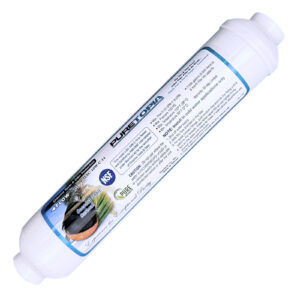 Inline Coconut Carbon T33 Post Filter — NSF/ANSI 42, 10″ × 2″, 1/4″ & 3/8″