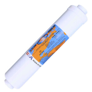Inline Omnipure DI Mixed-Bed Filter (K2555) — NSF, USA-Made, 10″ × 2″, 1/4″ & 3/8″