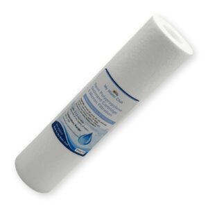5 Micron High Quality Sediment Filter Cartridge. Removes dirt, silt, sand, rust and scale particles, 10″ x 2.5″ (9 7/8" x 2.5")