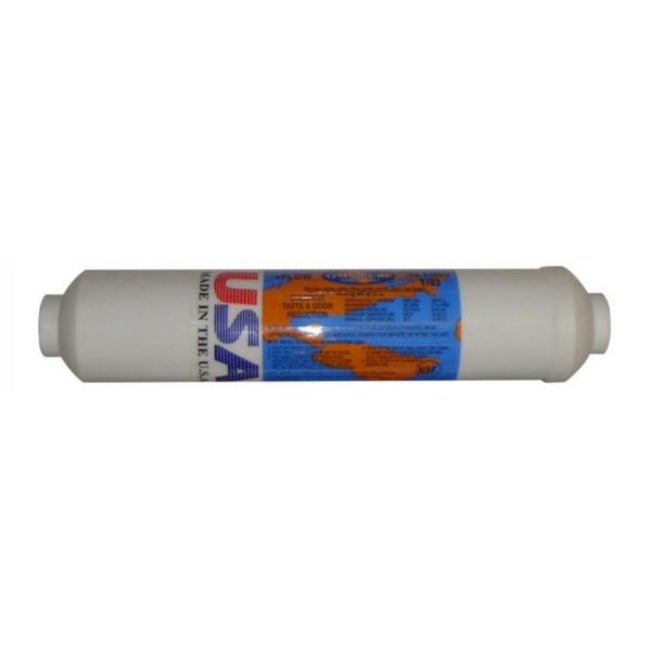 Inline GAC T33 carbon filter, NSF Certified, made in USA
