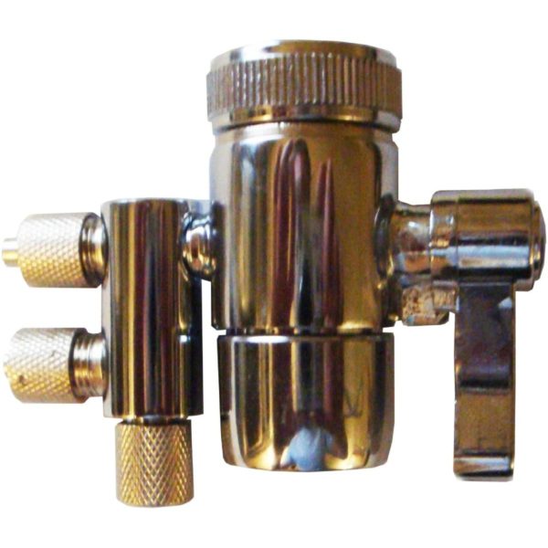 Dual Kitchen Faucet Diverter, fit spout with MALE threads (55/64″ female)