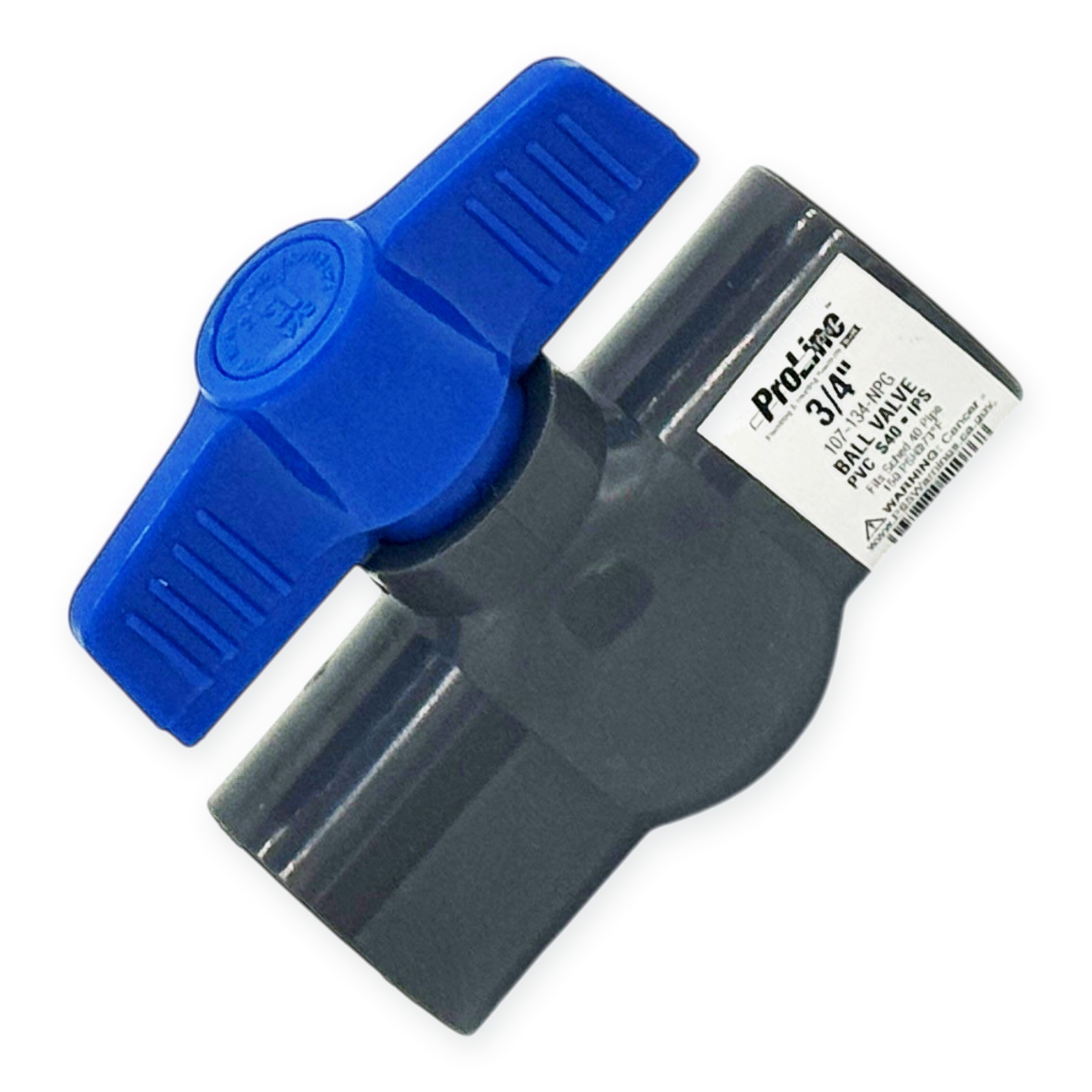 PVC Ball Valve – 3/4″ FNPT × FNPT (Female Threaded)