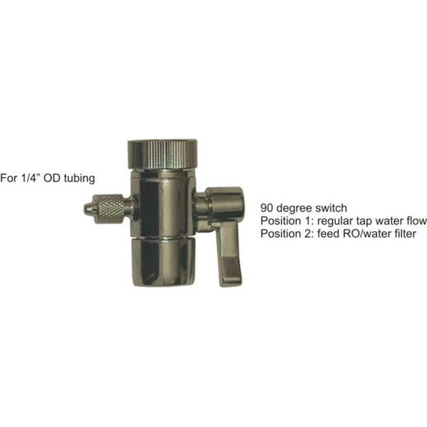 Single Kitchen Faucet Diverter, fit spout with MALE threads (55/64″) - Image 2