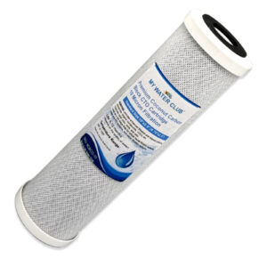 Premium Coconut Carbon Block Filter Cartridge 10" x 2.5", 10 Micron (9 7/8" x 2.5")