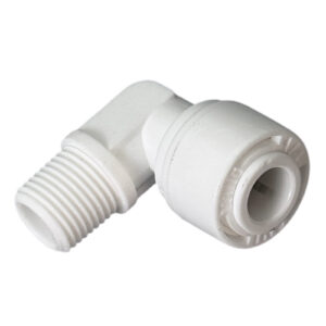 1/8" Quick-Connect Elbow — 1/8" MNPT to 1/4" RO Tubing (90°)