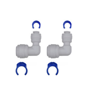 Elbow Reducer Fittings (2-Pack) – 1/4″ OD Tubing × 3/8″ OD Tubing