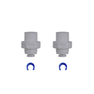 Straight Quick-Connect Fittings (2-Pack) – 3/8″ Thread x 1/4″ OD Tubing