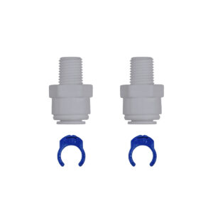 Straight Quick-Connect Fittings (2-Pack) – 3/8″ OD Tubing × 1/4″ Thread