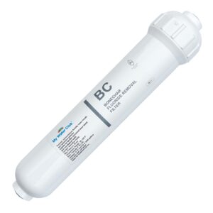 Inline Bone Char Fluoride Reduction Filter | 2″ × 10″ Standard Size | 1/4" & 3/8" OD Tubing Connection