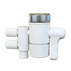 Dual Kitchen Faucet Diverter – 55/64″ Female (Fits Male Threaded Spouts), plastic