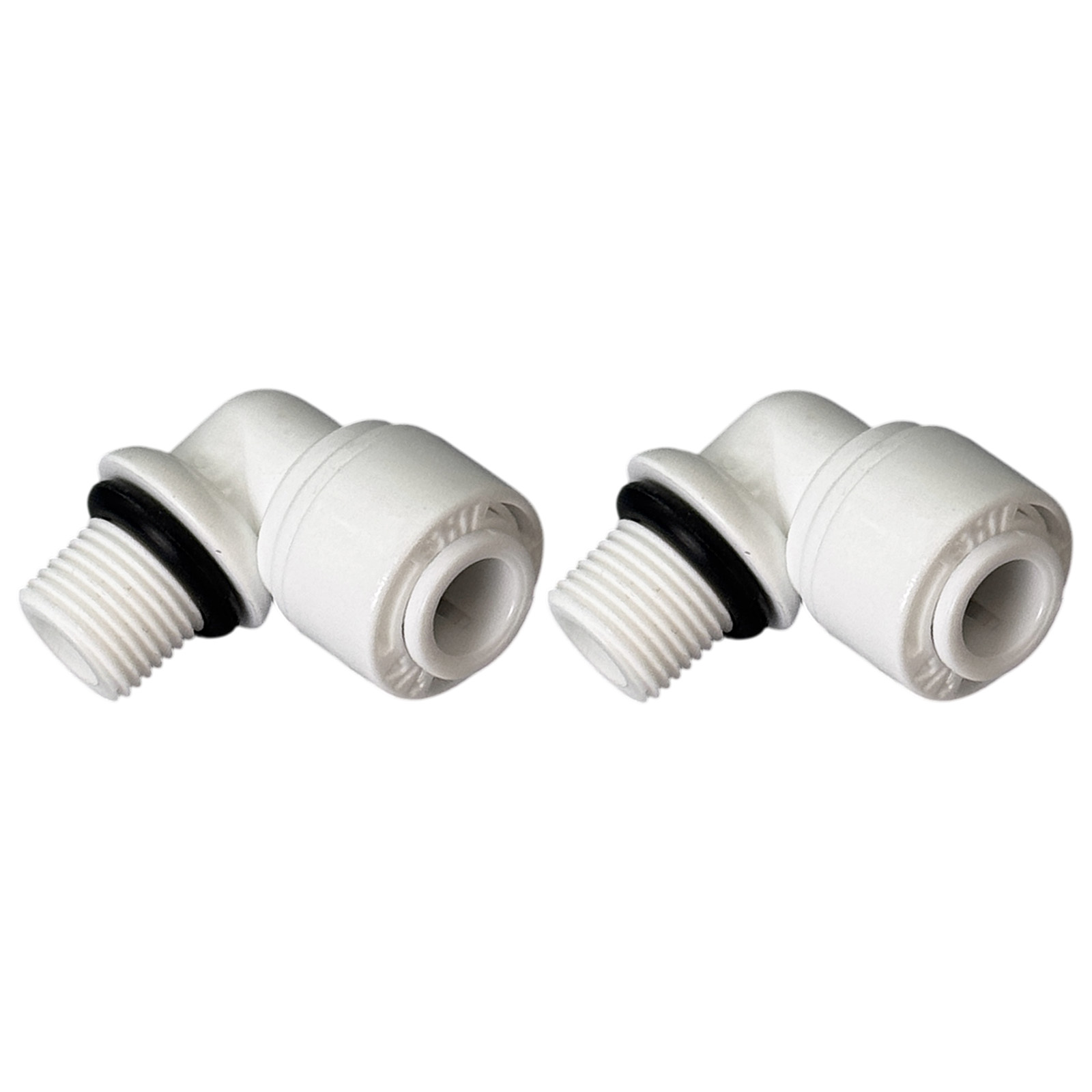 1/8" Quick-Connect Elbow — 1/8" MNPT to 1/4" Tubing (90°, 2-Pack)
