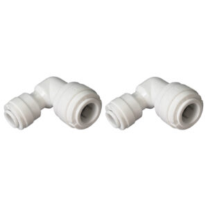 1/4″ × 3/8″ Elbow Reducer — Connects 1/4″ to 3/8″ Tubing at 90° (2-Pack)