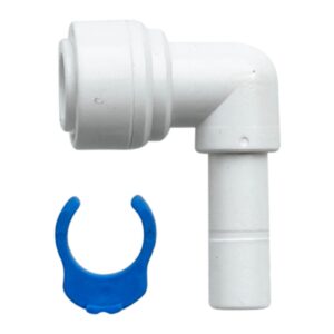 Elbow Stem Connector Fitting – 3/8″ OD Tubing × 3/8″ Stem Push-to-Connect