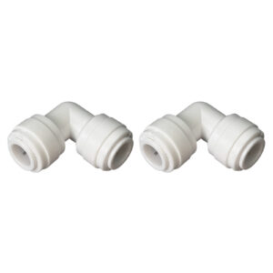 3/8″ Tube-to-Tube Elbow — Connects Two 3/8″ Tubes at 90° (2-Pack)
