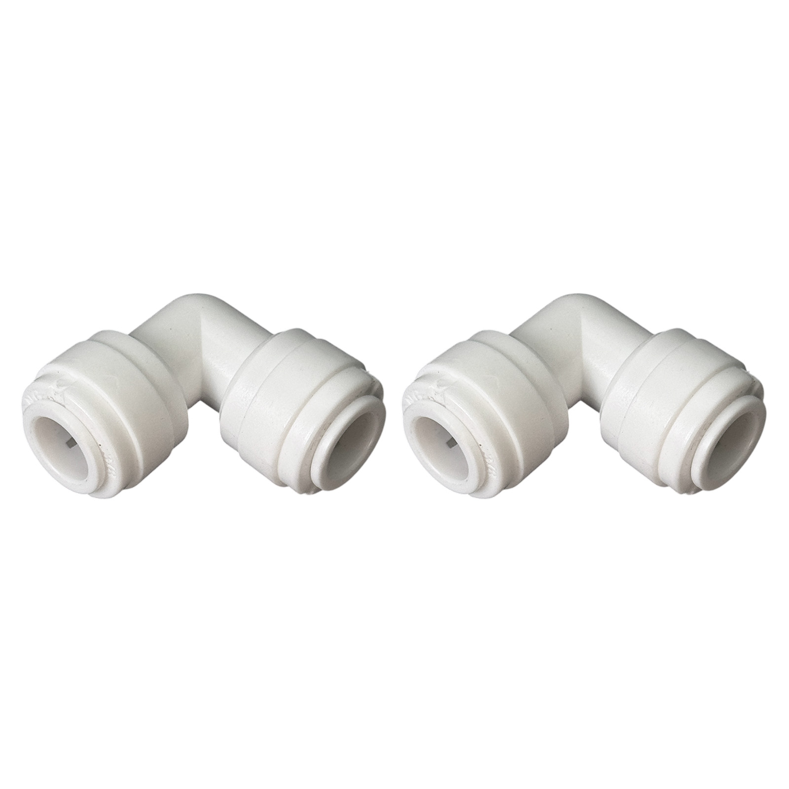 3/8″ Tube-to-Tube Elbow — Connects Two 3/8″ Tubes at 90° (2-Pack)