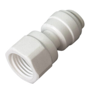 1/4″ Female Adapter — FNPT Thread to 1/4″ RO Tubing (Fridge / Ice Maker)