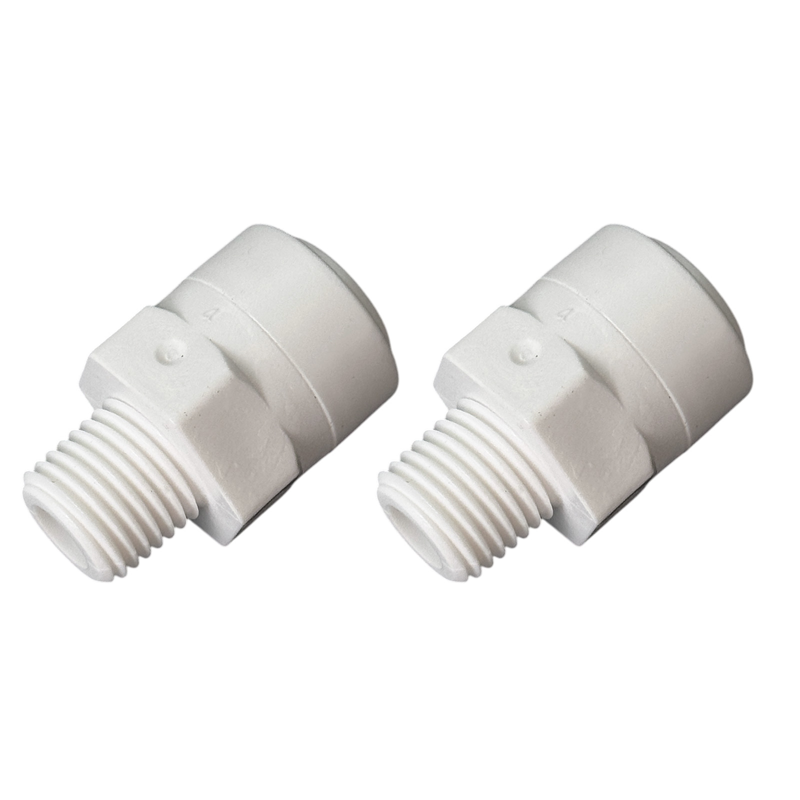 1/4″ MNPT × 3/8″ Straight Fitting — Thread to 3/8″ Tubing (2-Pack)