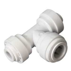 Mixed Tee Connector — 1/4″ × 3/8″ × 1/4″ QC (3-Way Splitter)