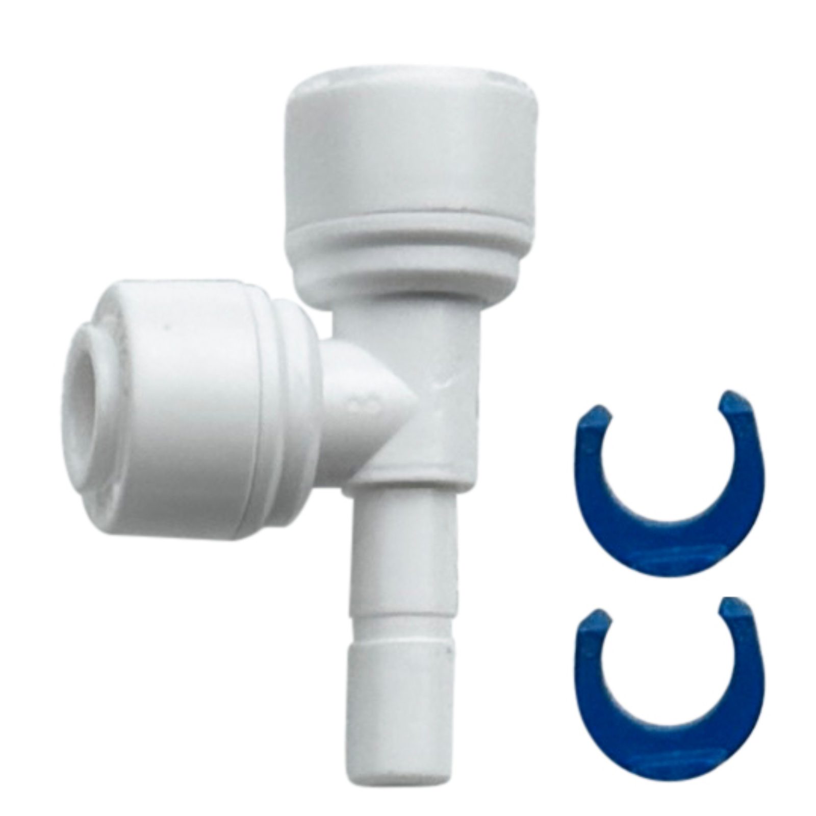 Tee Stem Fitting – 1/4″ Stem × Dual 1/4″ Quick-Connect Ports