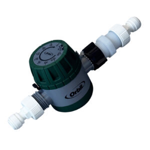 Inline Shut-Off Timer — Automatic Water Stop, 15–120 Min (3/8″ OD)