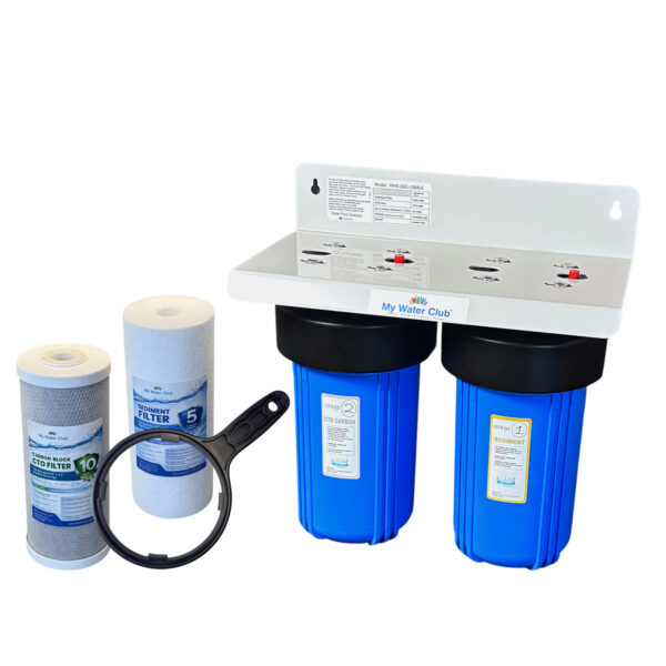 MyWaterClub WHS-2SC-10BB-E dual-stage Big Blue whole house water filter system