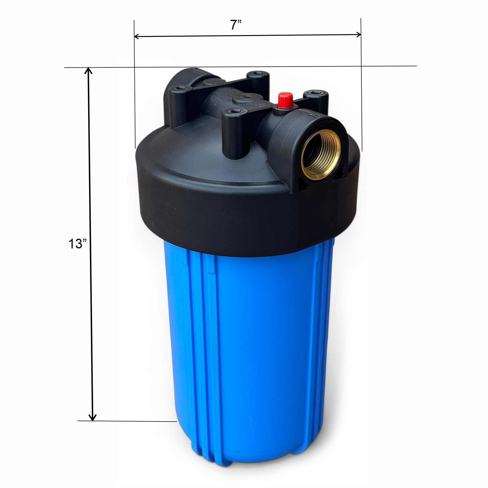 Big Blue Whole House Filter Housing (10″ × 4.5″, 1″ NPT, Pressure Release Button) - Image 3