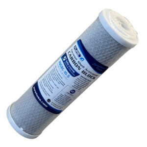 Coconut Shell Carbon Block Water Filter Cartridge — NSF-Certified, 5 Micron, (HQCBC-10-5), 10″ × 2.5″ (9 7/8"x2.5")