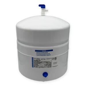 RO Storage Tank with Stand & Ball Valve — 3.2 Gallon, 1/4″ Connection