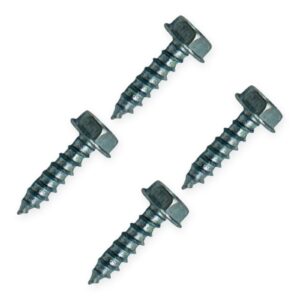 Mounting Screws for Whole House Filter Brackets — #10 × 3/4″, Hex Washer Head (4-Pack)