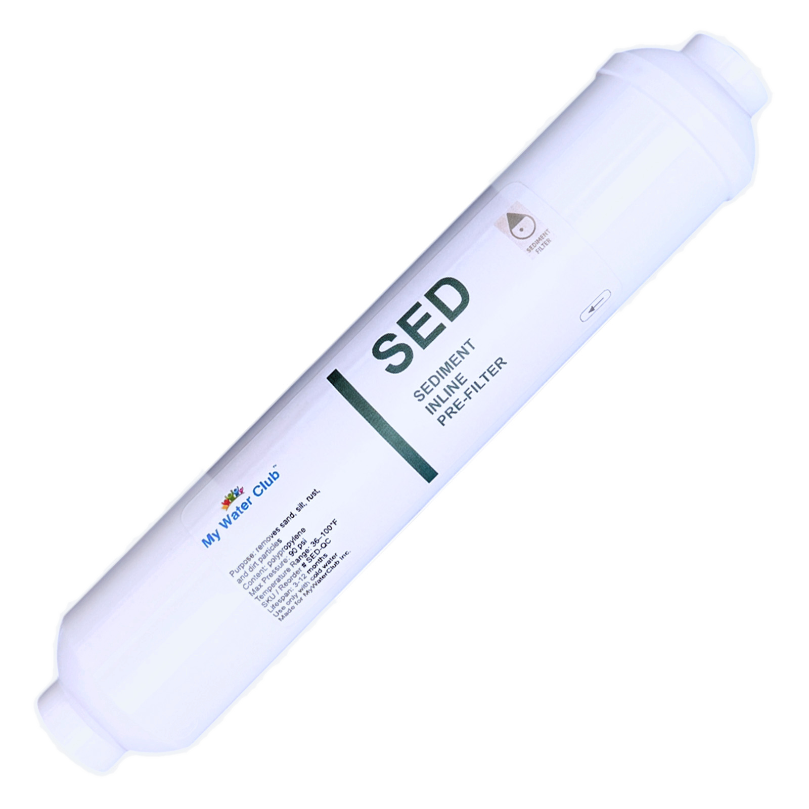 5-Micron Inline Sediment Pre-Filter — 1/4″ Quick Connect