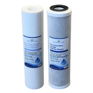 2-Stage Whole House Replacement Filter Set — Sediment + CTO (Standard set,10" × 2.5")