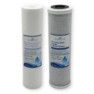 MyWaterClub 2-Stage Whole House Replacement Filter Set — Sediment + CTO (10" × 2.5")