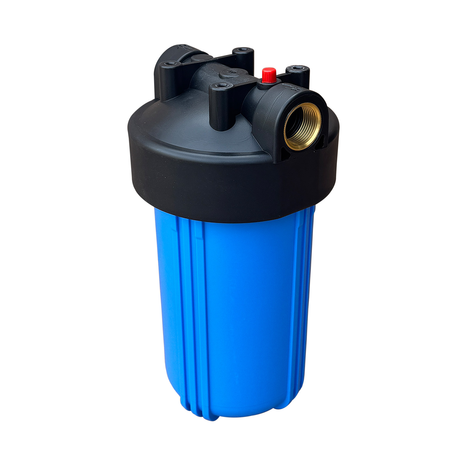 Big Blue Whole House Filter Housing (10″ × 4.5″, 1″ NPT, Pressure Release Button)