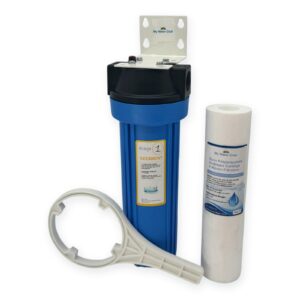 Single-Stage Whole House Water Filter System — 10″×2.5″, 3/4″ Port (with Sediment Filter)